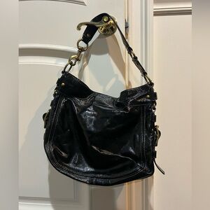 Coach Patent Leather Shoulder Bag